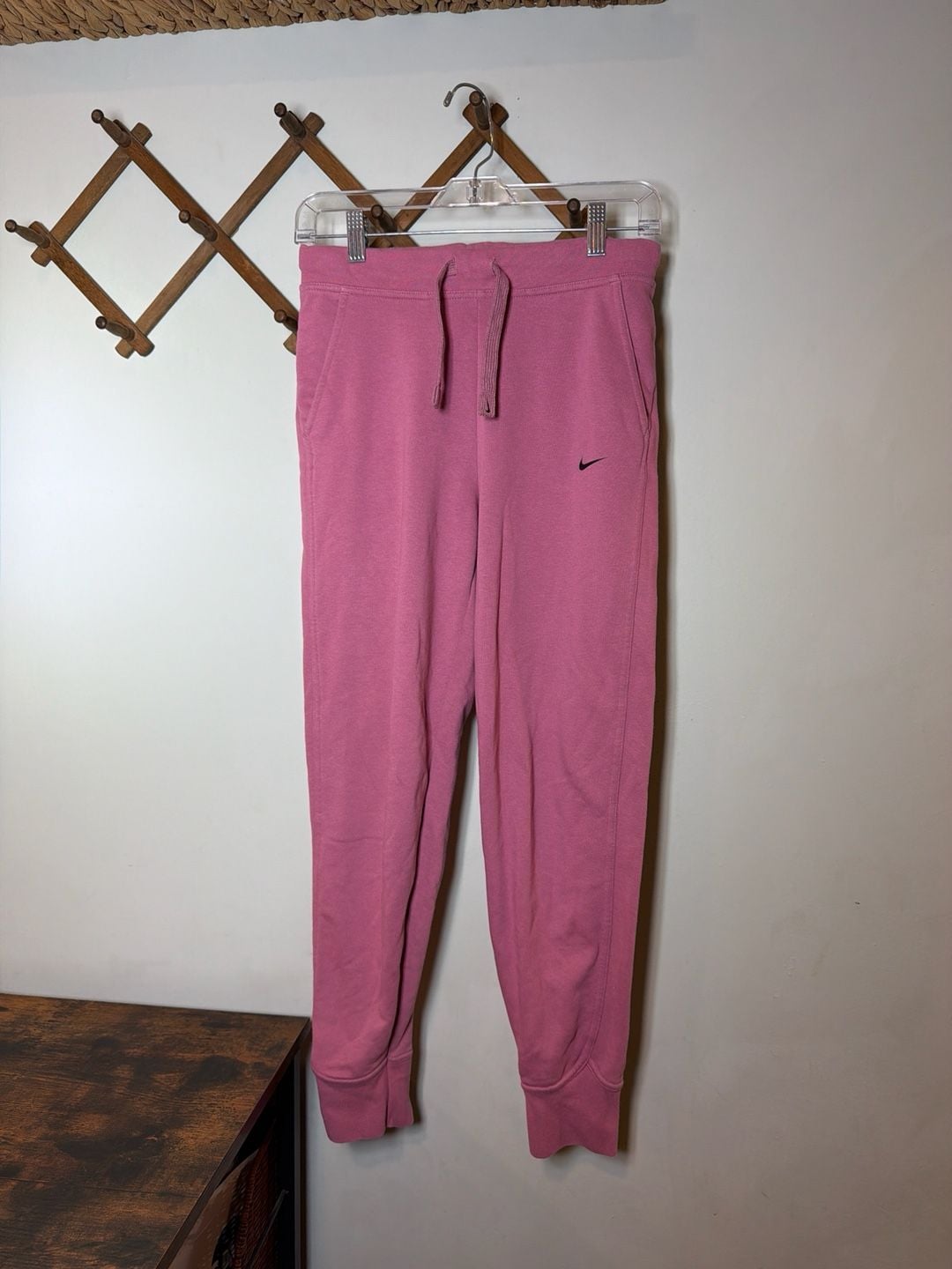 Nike Dri-Fit Pink Fleece Jogger Sweatpants Size Xs